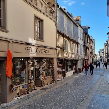 La Vague - Breath Of Freshness In Center Of - Free Parking 550m Apartment Honfleur